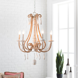 Surya Ambrose ABO-001 Cream Chandelier Lifestyle Image Feature