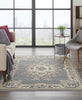 Nourison Aubusson ABS1 Grey Area Rug Room Scene 2