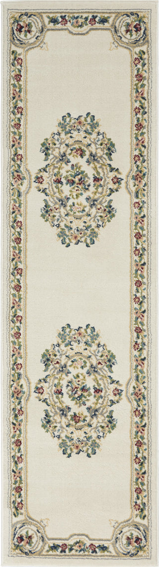 Nourison Aubusson ABS1 Ivory Area Rug Runner