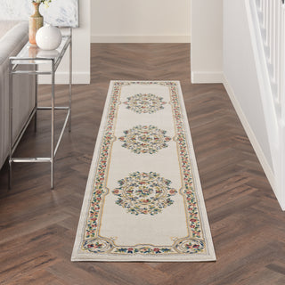 Nourison Aubusson ABS1 Ivory Area Rug Room Scene 3