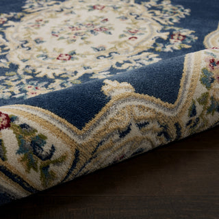 Nourison Aubusson ABS1 Navy Area Rug