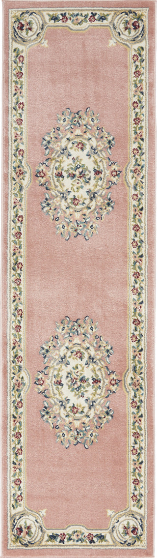 Nourison Aubusson ABS1 Pink Area Rug