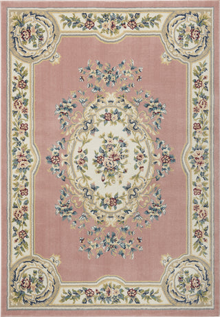 Nourison Aubusson ABS1 Pink Area Rug