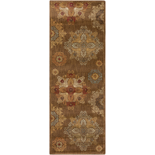 Surya Arabesque ABS-3002 Mocha Area Rug 2'7'' x 7'3'' Runner