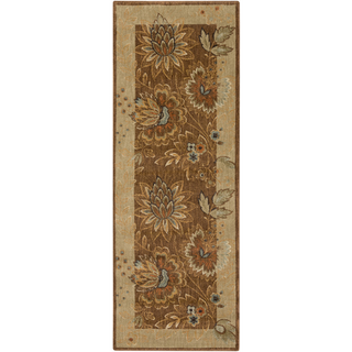 Surya Arabesque ABS-3003 Mocha Area Rug 2'7'' x 7'3'' Runner