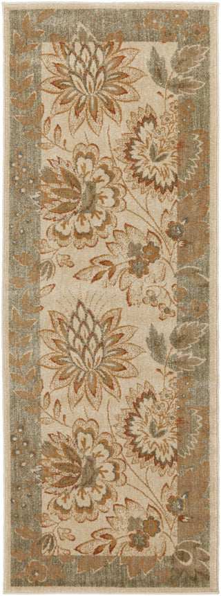 Surya Arabesque ABS-3004 Olive Area Rug 2'7'' x 7'3'' Runner