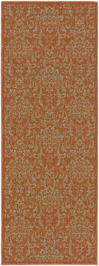 Surya Arabesque ABS-3007 Rust Area Rug 2'7'' X 7'3'' Runner