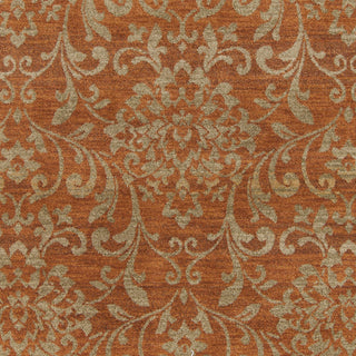 Surya Arabesque ABS-3007 Rust Machine Loomed Area Rug Sample Swatch