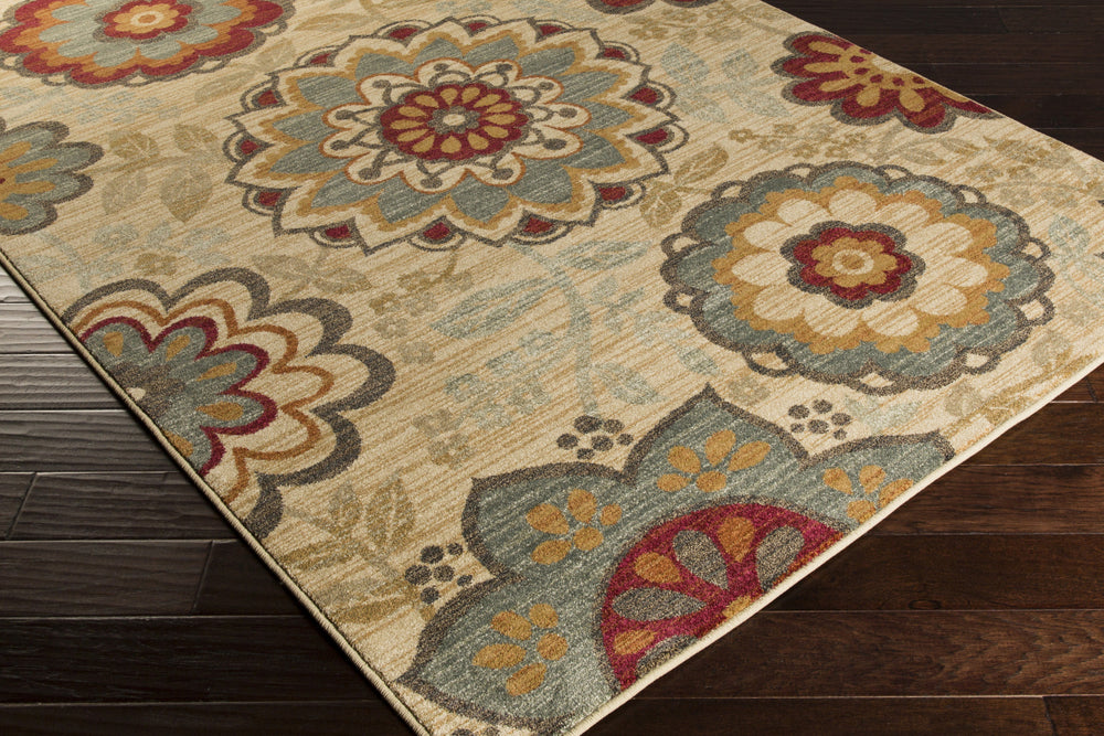 Surya Arabesque ABS-3015 Area Rug Corner Shot Feature