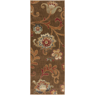 Surya Arabesque ABS-3016 Chocolate Area Rug 2'7'' x 7'3'' Runner