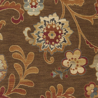 Surya Arabesque ABS-3016 Chocolate Machine Loomed Area Rug Sample Swatch