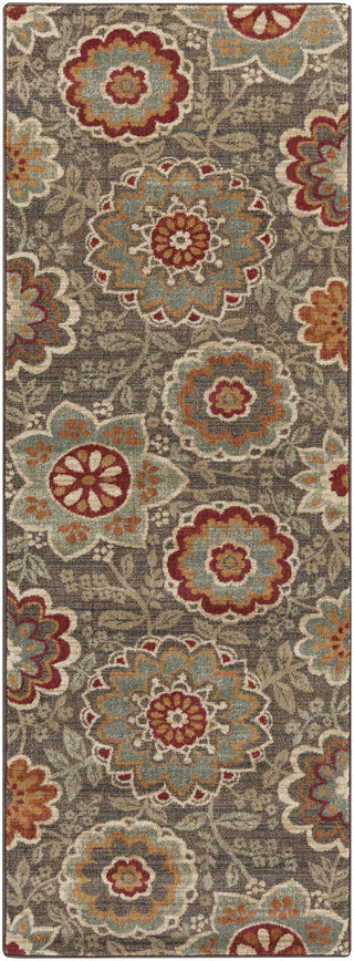 Surya Arabesque ABS-3020 Olive Area Rug 2'7'' X 7'3'' Runner