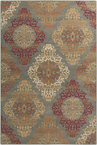 Surya Arabesque ABS-3022 Moss/Grey Area Rug 5'3'' x 7'3''