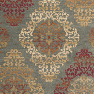 Surya Arabesque ABS-3022 Moss/Grey Machine Loomed Area Rug Sample Swatch