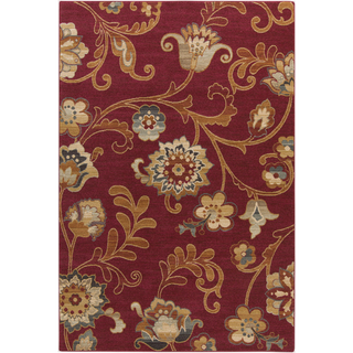 Surya Arabesque ABS-3024 Burgundy Area Rug 5'3'' x 7'3''