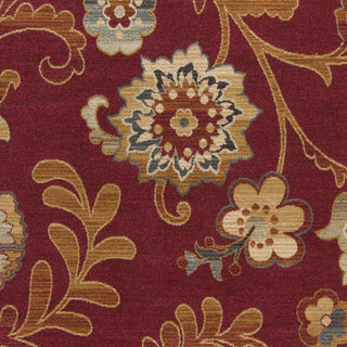 Surya Arabesque ABS-3024 Burgundy Machine Loomed Area Rug Sample Swatch