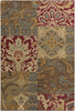 Surya Arabesque ABS-3025 Burgundy Machine Loomed Area Rug 5'3'' X 7'3''