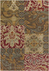 Surya Arabesque ABS-3025 Burgundy Machine Loomed Area Rug 8'10'' X 12'9''