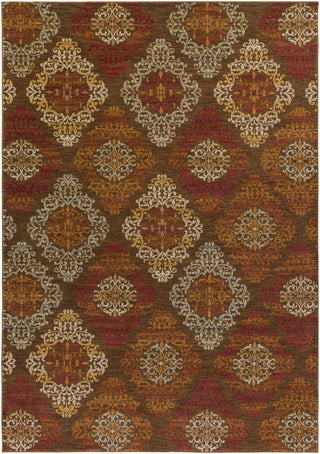 Surya Arabesque ABS-3028 Mocha Machine Loomed Area Rug 8'10'' X 12'9''