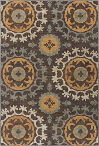 Surya Arabesque ABS-3031 Black Area Rug 5'3'' X 7'3''