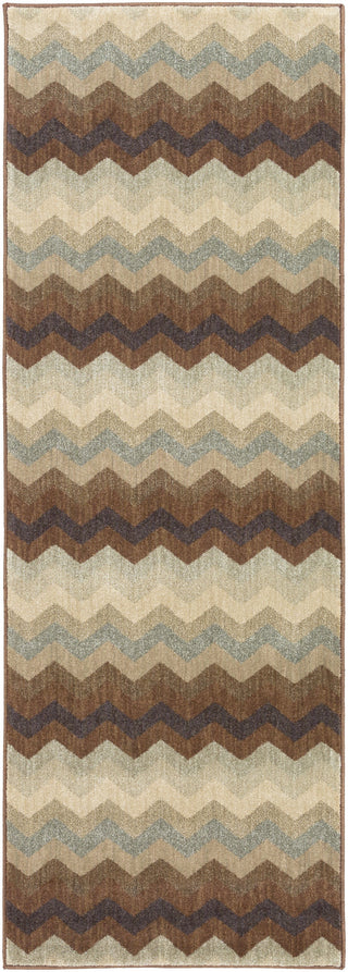 Surya Arabesque ABS-3032 Charcoal Area Rug 2'7'' X 7'3'' Runner