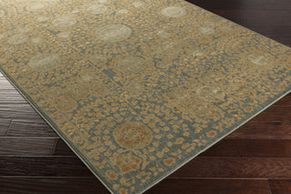 Surya Arabesque ABS-3060 Charcoal Machine Loomed Area Rug Corner Shot