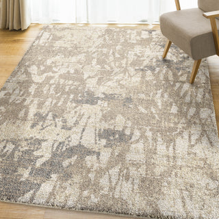 Orian Rugs Super Shag Abstract Canopy Ivory Area Rug Lifestyle Image