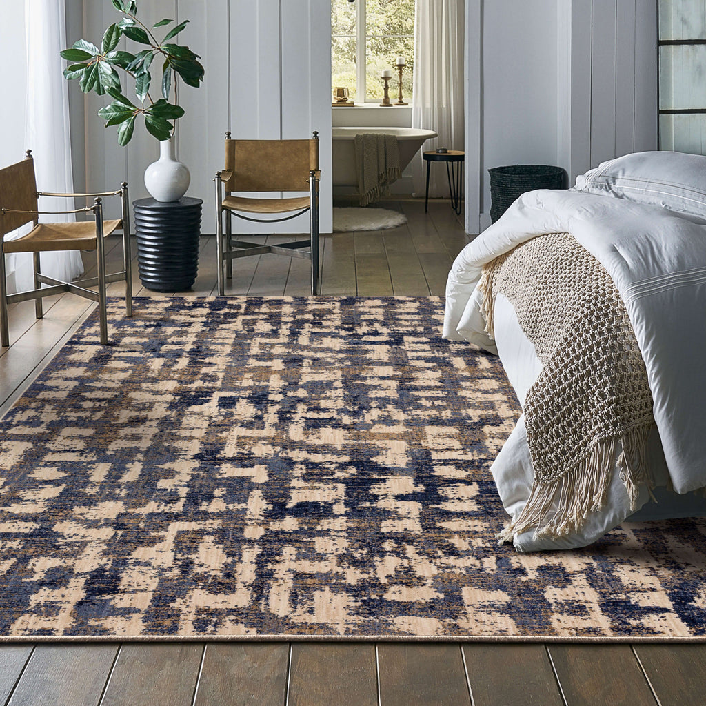 Karastan Rendition Abydos Periwinkle Area Rug by Stacy Garcia Lifestyle Image Feature