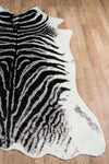 Momeni Acadia Zebra Black Area Rug by Erin Gates Corner Image