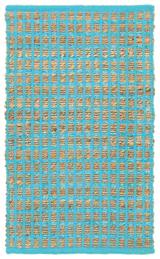 LR Resources Accent 03361 Blue Hand Woven Area Rug 2' 6'' X 4'