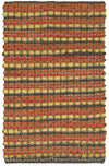 LR Resources Accent 03909 Tangerine Hand Woven Area Rug 1'9'' X 2'10''