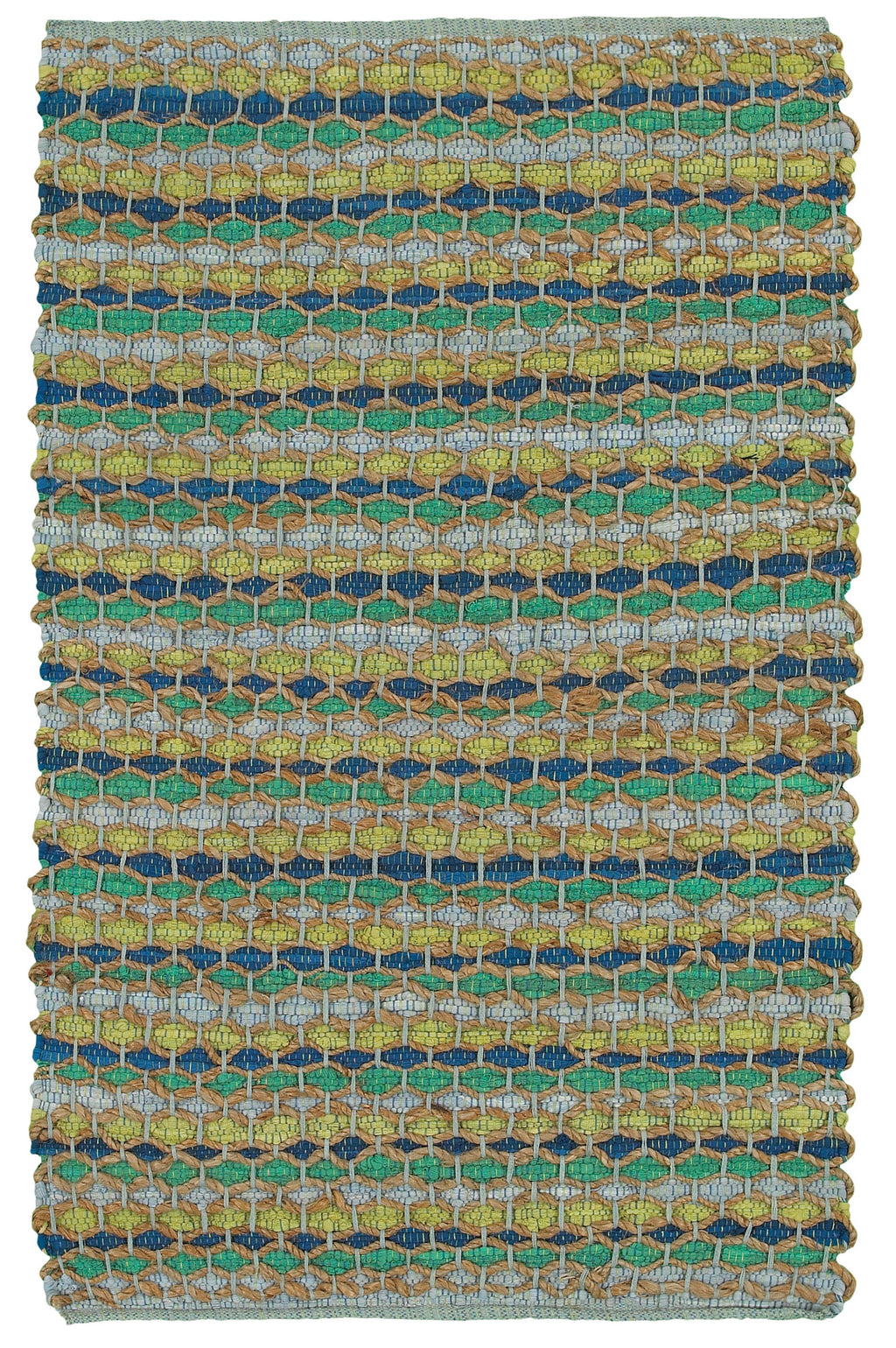 LR Resources Accent 03909 Turquoise Hand Woven Area Rug 1'9'' X 2'10''