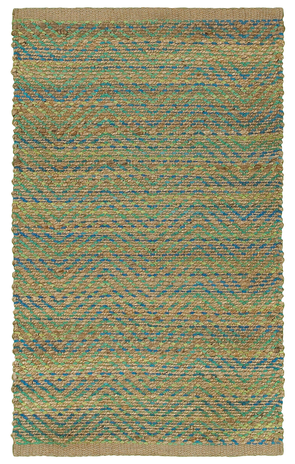 LR Resources Accent 04024 Green/Navy Hand Woven Area Rug 1'9'' X 2'10''