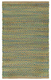 LR Resources Accent 04024 Green/Navy Hand Woven Area Rug 2' 6'' X 4'