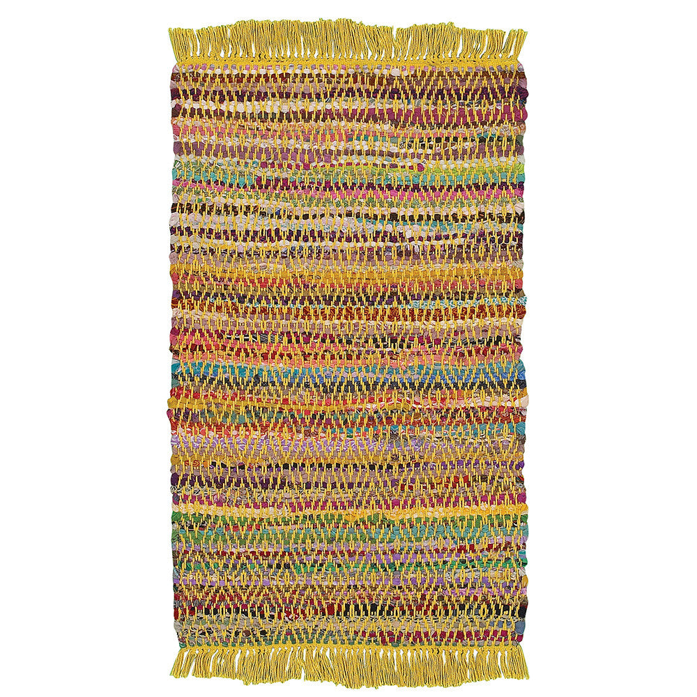 LR Resources Accent 04042 Yellow Hand Woven Area Rug 1'9'' X 2'10''