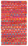 LR Resources Accent 05010 Red Hand Woven Area Rug 2' 6'' X 4'