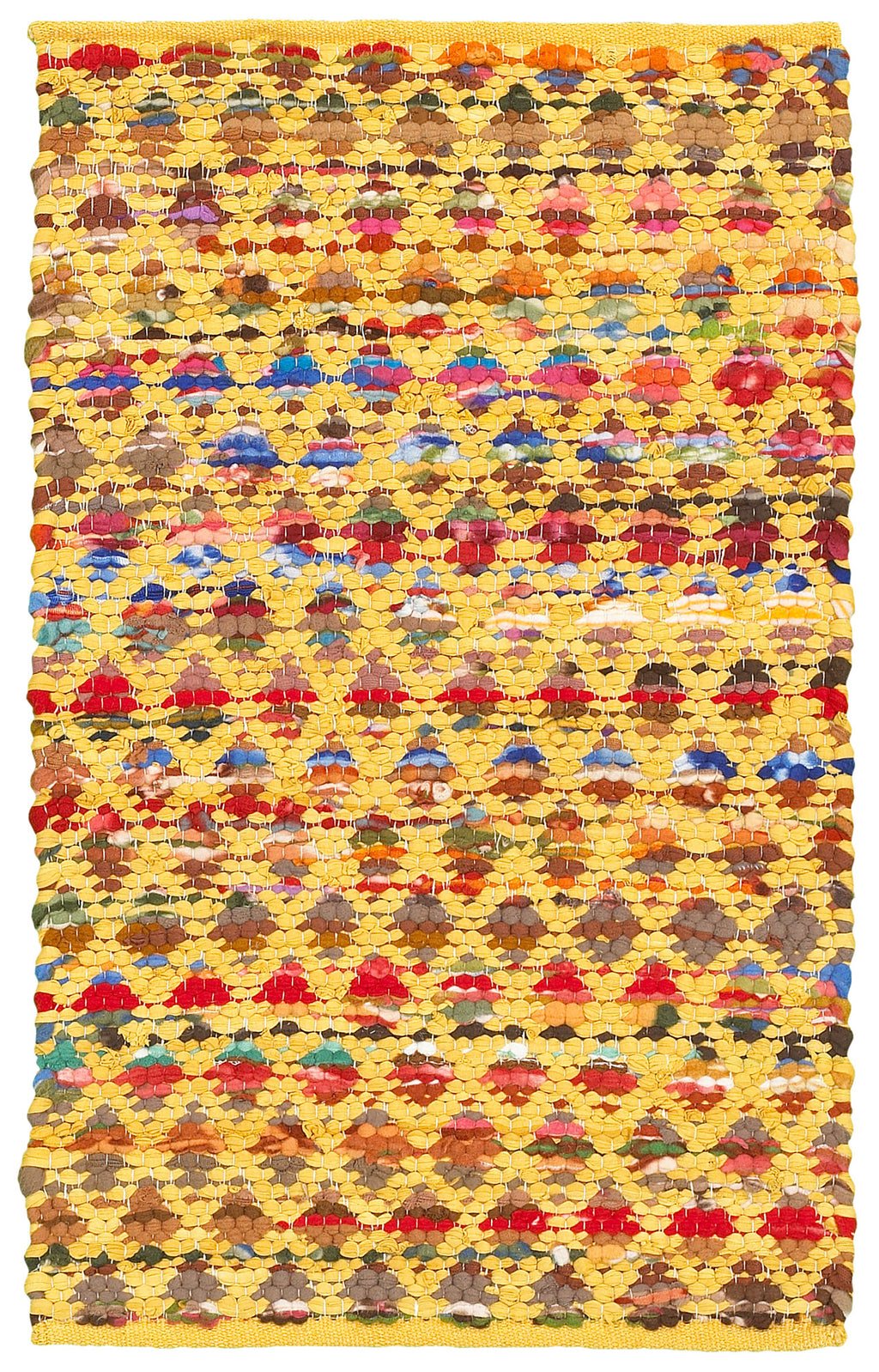 LR Resources Accent 05011 Yellow Hand Woven Area Rug 1'9'' X 2'10''