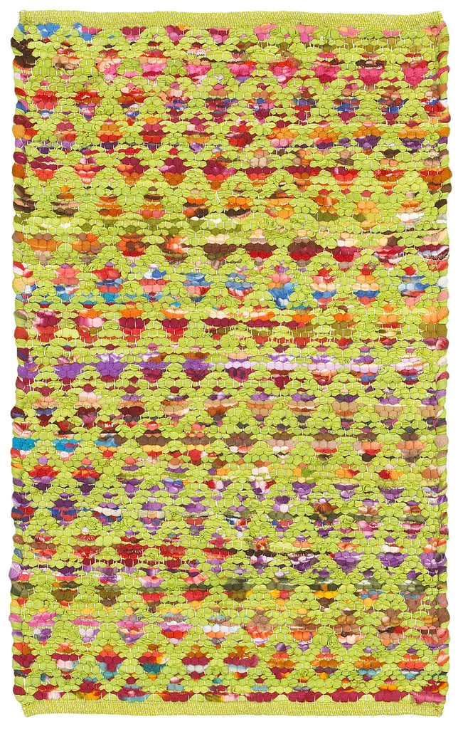 LR Resources Accent 05012 Green Hand Woven Area Rug 1'9'' X 2'10''