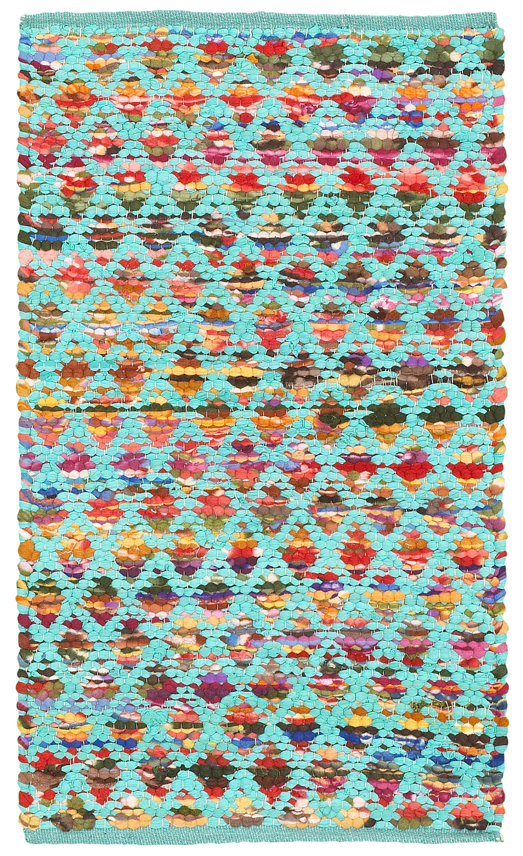 LR Resources Accent 05013 Turquoise Hand Woven Area Rug 1'9'' X 2'10''