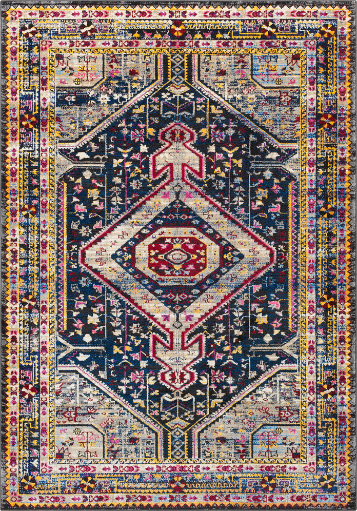 Surya Alchemy ACE-2301 Khaki Bright Blue Pink Red Black Yellow Lime Camel Sky Violet Area Rug main image