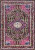 Surya Alchemy ACE-2303 Bright Pink Violet Black Medium Gray White Sky Blue Red Yellow Camel Area Rug main image