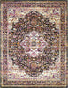 Surya Alchemy ACE-2305 Bright Pink Violet Black Cream Camel Sky Blue Yellow Red White Area Rug Main Image 8 X 10