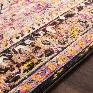 Surya Alchemy ACE-2305 Bright Pink Violet Black Cream Camel Sky Blue Yellow Red White Area Rug Texture Image