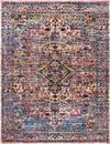 Surya Alchemy ACE-2306 Bright Pink Camel Khaki Cream Sky Blue Black Yellow Medium Gray Red Area Rug Main Image 8 X 10