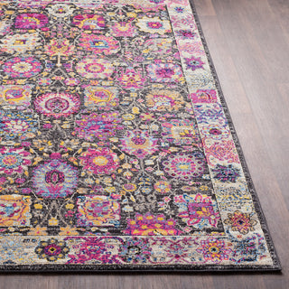 Surya Alchemy ACE-2310 Bright Pink Medium Gray Black Violet Sky Blue Yellow Camel Khaki White Red Lime Area Rug Detail Image