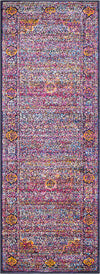 Surya Alchemy ACE-2312 Bright Pink Violet Yellow Lime Sky Blue Black White Khaki Area Rug Runner Image