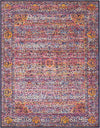 Surya Alchemy ACE-2312 Bright Pink Violet Yellow Lime Sky Blue Black White Khaki Area Rug Main Image 8 X 10