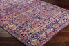 Surya Alchemy ACE-2312 Bright Pink Violet Yellow Lime Sky Blue Black White Khaki Area Rug Corner Image