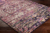 Surya Alchemy ACE-2313 Bright Pink Violet Cream Khaki Black Sky Blue Yellow Red Camel Area Rug Corner Image