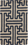 Surya Archive ACH-1700 Navy Area Rug by Smithsonian 2' x 3'